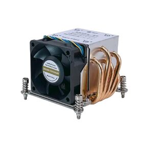 High Performance 2U CPU Cooler Fan LGA2011/2066 Square Server Heatsink with 5 Heating Pipe for & X-Series