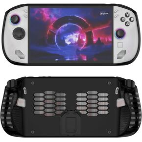 Case for Lenovo Legion Go S(2025),TPU Grip Protective Cover for Lenovo Legion Go S 8ARP1 Handheld Gaming,Soft Back Case with Kickstand for Legion Go S Portable Console(White)
