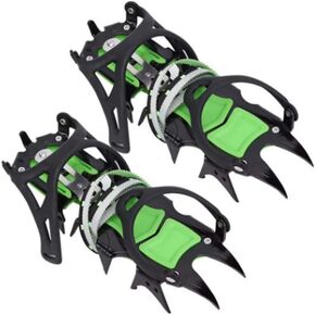 14 Long Tooth Crampons Anti-Skid Splint Shoes with Nail-Shaped Crampons for Clim