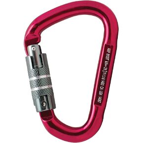 Fusion Climb Universal Use Locking Carabiner | Lightweight Design | Triple Action Auto Locking Gate | Wide Angle Opening | Meets ANSI Z 359.1 |