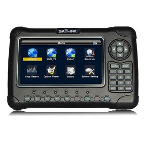 Multifunctional Digital 7" LCD Satellite Finder Satellite Meter Detector WS-6980 DVB-S/S2,T/T2/C, MPEG-2/MPEG－4 Compliant Terrestrial Signal Receiver Connector F & Female Type USB Software