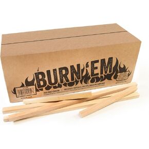 Burn’Em Fire Starter Kindling, Kiln Dried, Perfect for for Fire Pit, Indoor & Outdoor Fireplace, Grills, Smokers, Pizza Ovens, Ideal for Breeo, Solo Stove, Ooni & Others - 10 lb Box