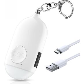 Personal Safety Alarm for Women,Self Defense Keychain for Women,Elderly/Kids Safety Alarm Keychain Siren with LED Strobe Light,130 dB Safe Sound