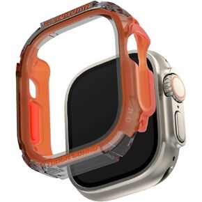 SKRM SKINARMA Atom Watch CASE Compatible with Apple Watch 49 MM (Grey Orange)