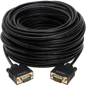 VGA Cable SVGA Super Video Cord Male 15 PIN Wire Monitor 3ft, 6ft,10ft, 15ft, 25ft, 30ft, 50ft, 100ft (100FT)