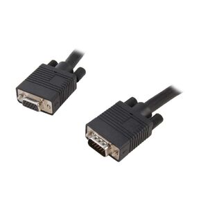 VGA Male to Female Monitor Extension Cable with Ferrite Core (6Ft, 25Ft, 100Ft) (100Ft)