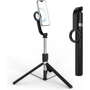 Magnetic Selfie Stick Tripod for Magsafe iPhone, 67" Cell Phone Tripod Stand with Remote