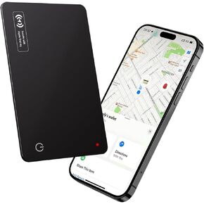 بطاقة تعقب المحفظة ، بطاقة محفظة متطرفة مع Apple Find My (iOS Only) ، Wallet Wallet Finder Smart Tracker Morting للأمتعة ، بطاقة الهوية/الائتمان ، جواز السفر (الأسود ، 2 عبوة)