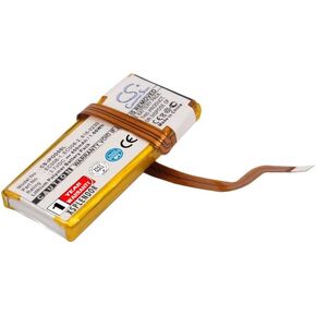 3.7V Replacement battery for Apple iPOD Video 30GB, iPOD classic 80GB, iPod Classic 6th GEN MB147TA/A 80GB PN EC008, EC008-1, EC008-2, 616-0230, 616-0229, 616-0227, 616-0412, 616-0392 450mAh