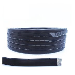 درجة حرارة عالية ناعمة خط متوازي Super 22awg كابل السيليكون 2P 4P 12P 14P خط متوازي 0.3 سلك كهربائي أسود مربع وكابل (22 AWG 3Pin)