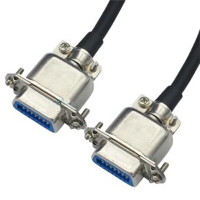 DDK Parallel Printer Cable CN57 Series 14P Terminal Block Male and Female Device Signal Connector(2M,Public-to-Public)