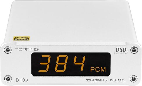 تتصدر D10S USB DAC ، XMOS XU208 ES9038Q2M DSD256 PCM 32BIT/384KHz ، USB إلى RCA Coxaxial و Optical Outs ، Decoder HI-RES Audio Decoming لأجهزة الكمبيوتر المكتبية/الهاتف (D10S-Black) in Kuwait
