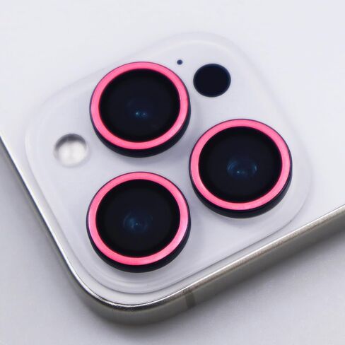 for iPhone 16 Pro / 16 Pro Max Camera Lens Protector Glow in the Dark Tempered Glass Screen Accessories Luminous Lens Cover for iPhone 16 Pro/Pro Max (3PCS) (White) in Kuwait