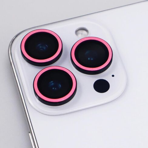 for iPhone 16 Pro / 16 Pro Max Camera Lens Protector Glow in the Dark Tempered Glass Screen Accessories Luminous Lens Cover for iPhone 16 Pro/Pro Max (3PCS) (White) in Kuwait