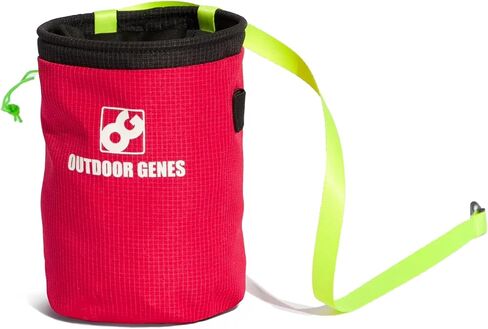 Chalk Bag for Climbing - Durable, Lightweight, with Adjustable Belt - Available in Blue, Orange, and Red in Saudi Arabia