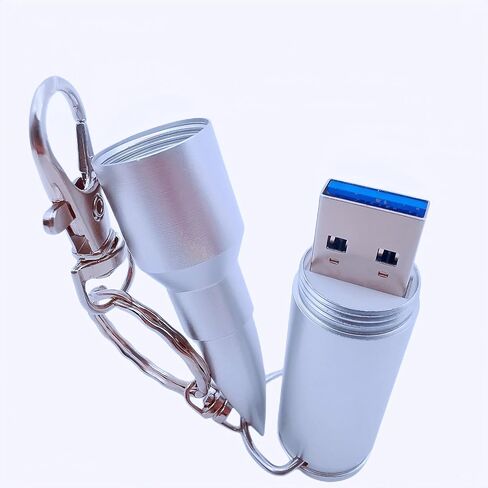 WooTeck 64GB Metal Shining Bronze Bullet USB 3.0 Flash Drive Memory Stick with Keychain，Bronze in Kuwait