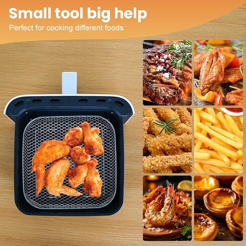 8 inch Air Fryer Rack 3-Layer Stackable 304 Stainless Steel, 360° Circulation Heating, Multi-Use Dehydration Rack, Accessories for Gourmia, Cosori, Instant Vortex, Ninja Foodi (Inner Size >8.5 inch) in Saudi Arabia