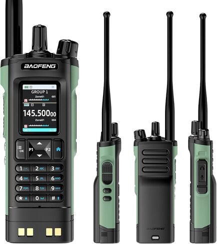 New Baofeng UV32 Walkie Talkie GPS 10W Bluetooth Programming Multi Band Wireless Copy Type-C UV-32 Ham 2 Way Radio in Saudi Arabia