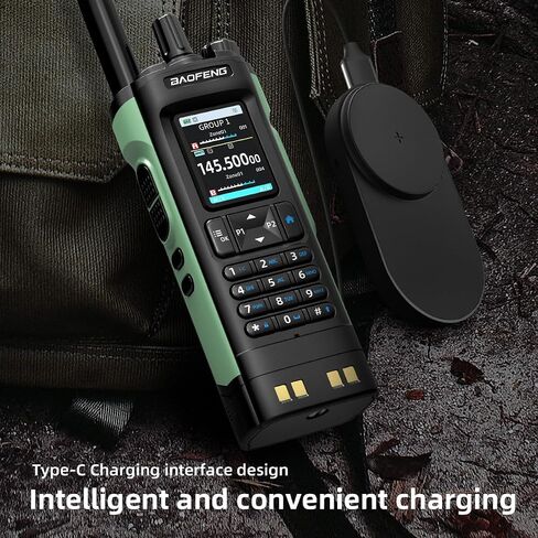 New Baofeng UV32 Walkie Talkie GPS 10W Bluetooth Programming Multi Band Wireless Copy Type-C UV-32 Ham 2 Way Radio in Saudi Arabia