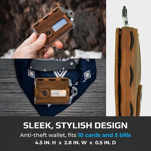 Trayvax Element Wallet (Raw | Mississippi Mud Leather) in Kuwait