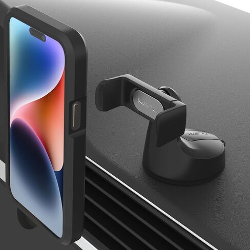 حامل هاتف السيارة Kenu Airbase Pro للوحة القيادة والزجاج الأمامي - حامل هاتف مكتبي - دوران 360 درجة - تمتد المقابض إلى 3.6 بوصة - تصميم أنيق - يناسب أحدث هواتف iPhone وSamsung وAndroid in Kuwait