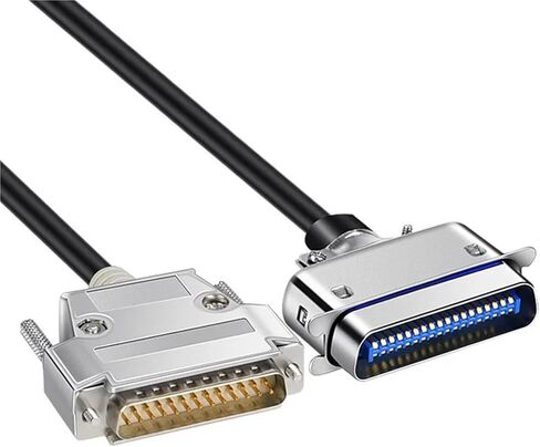 1Pcs DB25 to CN36 Parallel Printer Data Cable Pure Copper Shield 25/36Pin Gold-Plated Signal Line Male to CN36 Computer Connector(Metal Shell,3 Meters) in Kuwait