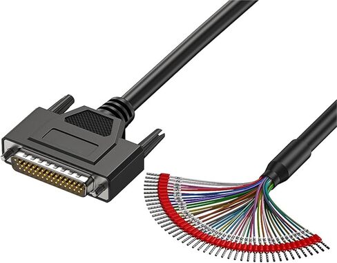 1Pcs DB37 DB44 Single Head with Number Tube Parallel Port Cable 37pin Double Shielding Male Female 44pin 26AWG Connector 3/5/10M(DB37 Female,2m) in Kuwait