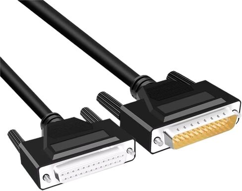 1Pcs Double Shield DB25 Parallel Port Data Transmission Cable Male to Female 25pin Pure Copper Computer Printing Connector 0.5M 3M(Fe to Fe,1.5M) in Saudi Arabia