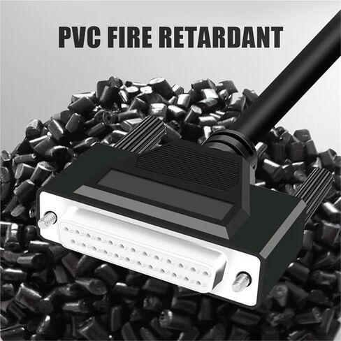 1Pcs Double Shield DB25 Parallel Port Data Transmission Cable Male to Female 25pin Pure Copper Computer Printing Connector 0.5M 3M(Fe to Fe,1.5M) in Saudi Arabia