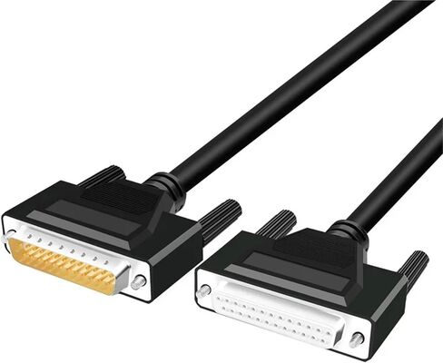 1Pcs Double Shield DB25 Parallel Port Data Transmission Cable Male to Female 25pin Pure Copper Computer Printing Connector 0.5M 3M(Fe to Fe,1.5M) in Saudi Arabia