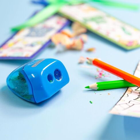Bazic - Dual Blades Sharpener with Triangle Receptacle, (Colors May Vary) (2 Per Pack ) in Saudi Arabia