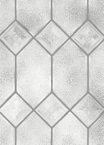 Artscape Empire | Window Privacy Film Textured Glass Pattern | Non-Adhesive & UV Protection | Easy to Apply & Removable | 24 x 36 inches | Made in USA in Saudi Arabia