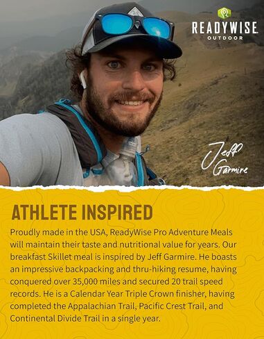 جاهز - وجبة مغامرة في الهواء الطلق ، مقلاة الإفطار ، حصصان ، حقيبة واحدة ، 680 سعرة حرارية ، 53 جرامًا من البروتين ، MRE ، خالية من الغلوتين ، قسط ، تجميد الطعام ، التخييم ، المشي لمسافات طويلة ، وظهر الظهر. in Kuwait