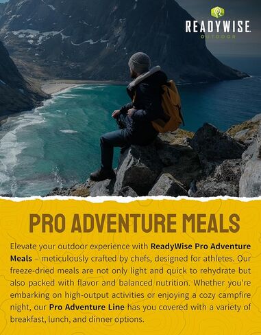 جاهز - وجبة مغامرة في الهواء الطلق ، مقلاة الإفطار ، حصصان ، حقيبة واحدة ، 680 سعرة حرارية ، 53 جرامًا من البروتين ، MRE ، خالية من الغلوتين ، قسط ، تجميد الطعام ، التخييم ، المشي لمسافات طويلة ، وظهر الظهر. in Kuwait