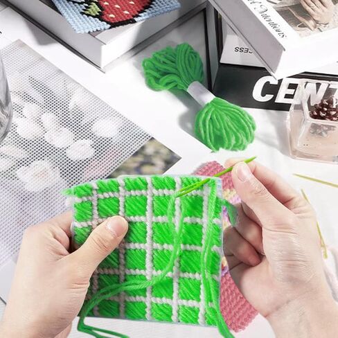20 Pieces Plastic Mesh Canvas Sheets 8 x 12Inch, 7 Count White Plastic Mesh Sheet Ideal for Embroidery, Acrylic Yarn Projects, Knit Crochet, and Aquarium Dividers in Saudi Arabia