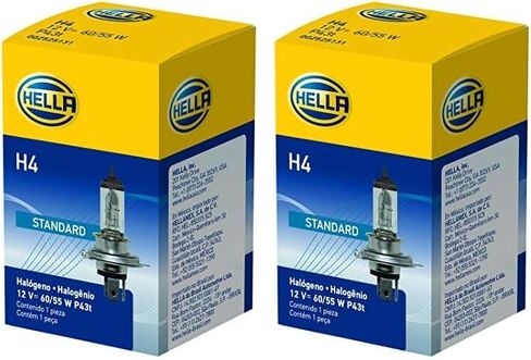 HELLA H4P50TB +50 لمبة أداء، 12 فولت، 60/55 وات، عدد 2 (عبوة من قطعة واحدة) in Saudi Arabia
