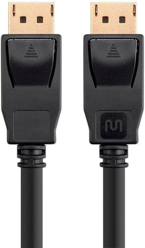 كابل Monoprice DisplayPort 1.2a - يدعم دقة تصل إلى 4K وفيديو ثلاثي الأبعاد، 1.5 قدم، أسود - سلسلة مختارة in Saudi Arabia