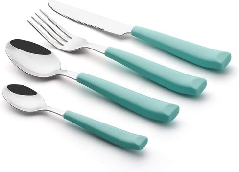 annova silverware مجموعة من الفولاذ المقاوم للصدأ المائدة ألوان المقبض in Kuwait
