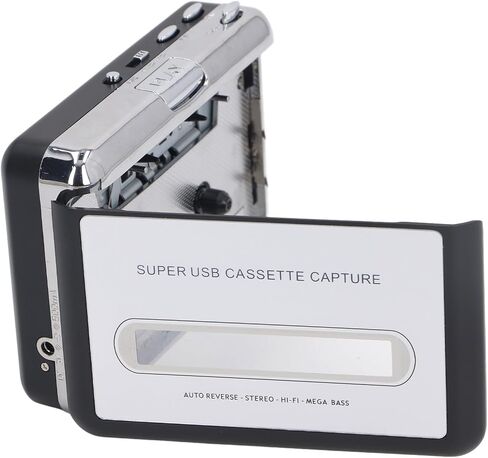 USB Portable Cassette Tape Converter Practical MP3 Player Adapter with Built in Earphones, Convert Music for iOS, Lightweight and Portable in Saudi Arabia