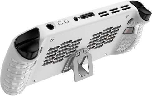 قضية Lenovo Legion Go S (2025) ، غلاف واقٍ من TPU Grip لـ Lenovo Legion Go S 8Arp1 Gaming Handheld ، حالة الظهر الناعمة مع Kickstand for Legion Go S Portable Console (White) in Kuwait