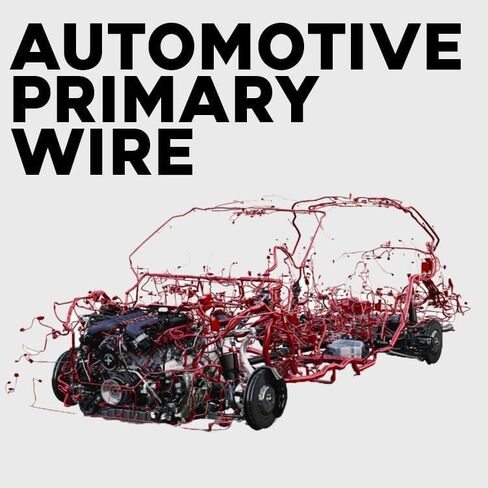 Automotive Primary Wire - 500ft (Various Color Options) | Ideal for Trailer, Speaker, and Lighting Circuits | Durable Primary/Remote, Power/Ground Electrical Wiring (Black, 16 Gauge) in Saudi Arabia