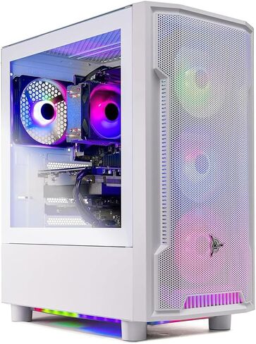 Skytech Archangel Gaming PC Desktop, Ryzen 5 5500 3.6 GHz (4.2GHz Turbo), NVIDIA RTX 3050 6GB, 1TB NVMe SSD, 16GB DDR4 RAM 3200, 650W Gold PSU, Wi-Fi, Win 11 in Saudi Arabia