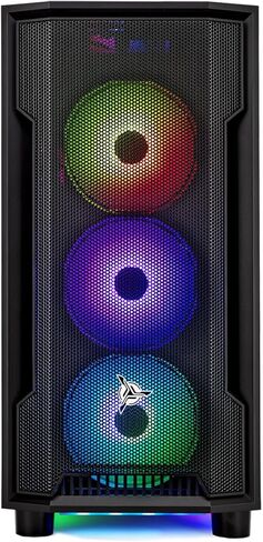 Skytech Archangel Gaming PC Desktop, Intel i5 13400F 2.5 GHz (4.6GHz Turbo), NVIDIA RTX 4060 8GB, 2TB NVMe SSD, 32GB DDR5 RAM 5200 RGB, 650W Gold PSU, Wi-Fi, Win 11 in Kuwait