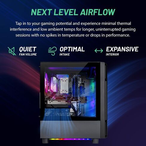 Skytech Archangel Gaming PC Desktop, Intel i5 13400F 2.5 GHz (4.6GHz Turbo), NVIDIA RTX 4060 8GB, 2TB NVMe SSD, 32GB DDR5 RAM 5200 RGB, 650W Gold PSU, Wi-Fi, Win 11 in Kuwait