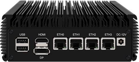 CWWK Newly Upgrade V5 Version N5105 i226-V Softroute Mini-Host/PVE/ESXI Fansless Energy Saving PC (V5-N5105-Barebone) in Saudi Arabia