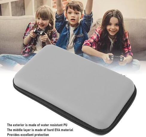 حافلة على 3DS XL ، إصدار Super NES ، New 2DS XL ، New 3DS LL ، لـ 3DS XL ، لـ 3DS LL ، حالة سفر قذيفة واقية صلبة مع 8 لعبة ، دليل على المياه PU & HARD EVA in Kuwait