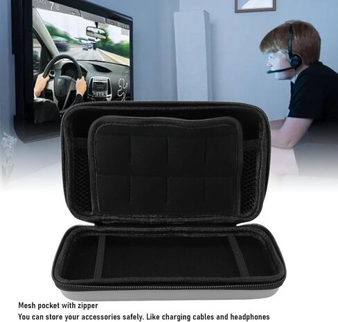 حافلة على 3DS XL ، إصدار Super NES ، New 2DS XL ، New 3DS LL ، لـ 3DS XL ، لـ 3DS LL ، حالة سفر قذيفة واقية صلبة مع 8 لعبة ، دليل على المياه PU & HARD EVA in Kuwait