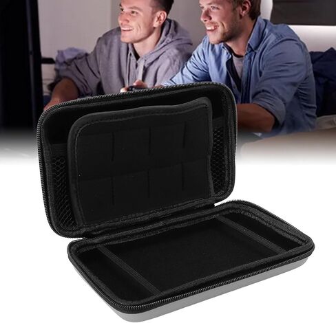 حافلة على 3DS XL ، إصدار Super NES ، New 2DS XL ، New 3DS LL ، لـ 3DS XL ، لـ 3DS LL ، حالة سفر قذيفة واقية صلبة مع 8 لعبة ، دليل على المياه PU & HARD EVA in Kuwait