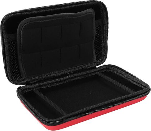 Zopsc Game Console Carrying Case for New 3DS XL, Hard Shell Travel Protective Case with 8 Game Slot Inner Pocket (Black) in Saudi Arabia