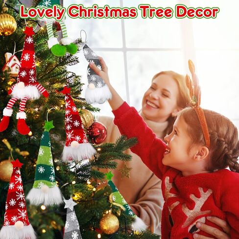 6 عبوات من HINZER زينة عيد الميلاد مقاس 13.7 بوصة مضاءة سويدية Tomte Xmas Gnome Jingle Bell قطيفة دمية قزم إسكندنافية سانتا زينة عيد الميلاد تضيء العطلات في الأماكن المغلقة هدايا ديكور المنزل على الطاولة in Kuwait